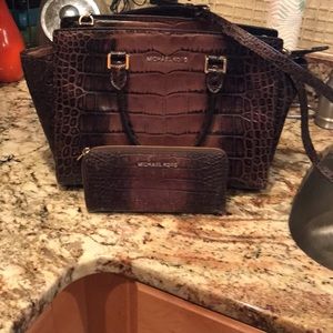 Michael Kors crossbody with matching wallet